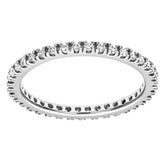 0.36ct Round Diamond Prong Set Full Eternity Ring in UK Hallmarked 9ct White Gold